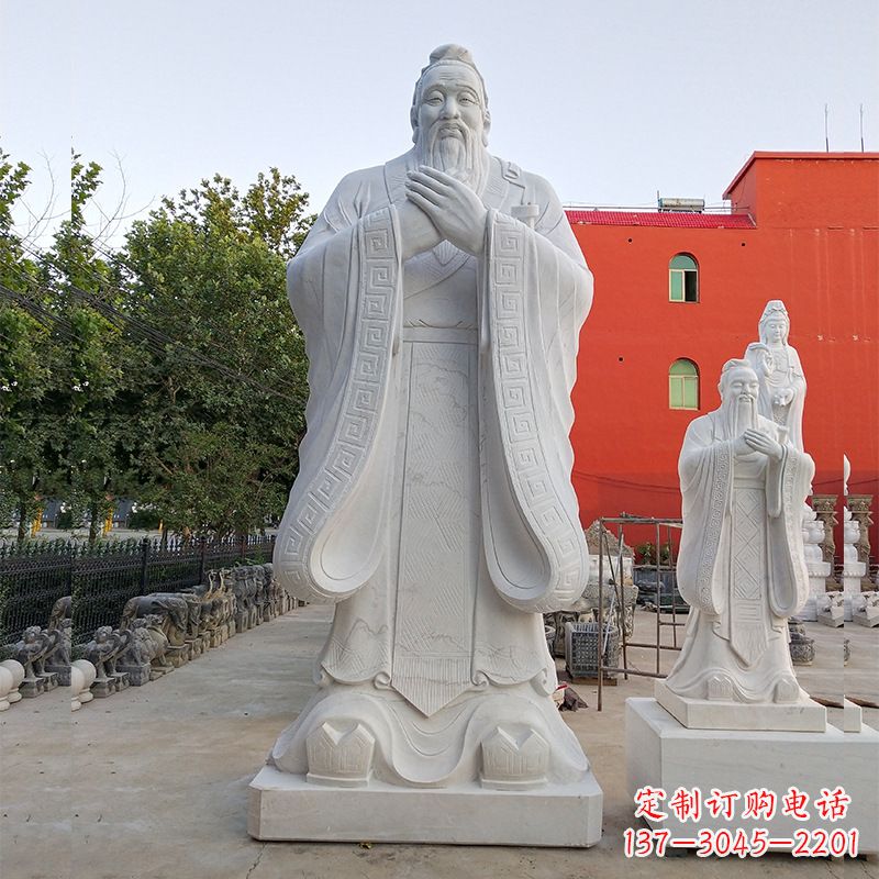 浙江玻璃钢孔子仿铜雕塑树脂