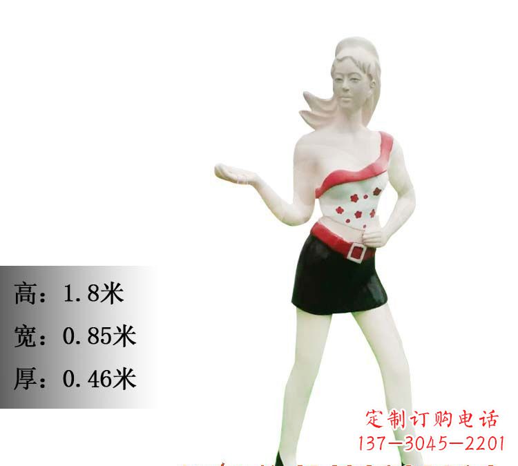 浙江玻璃钢美女雕塑精致细腻的艺术精品