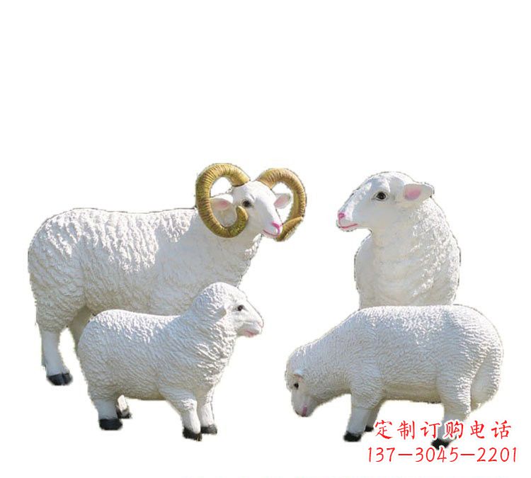 浙江玻璃钢山羊雕塑——传承藏区特色文化