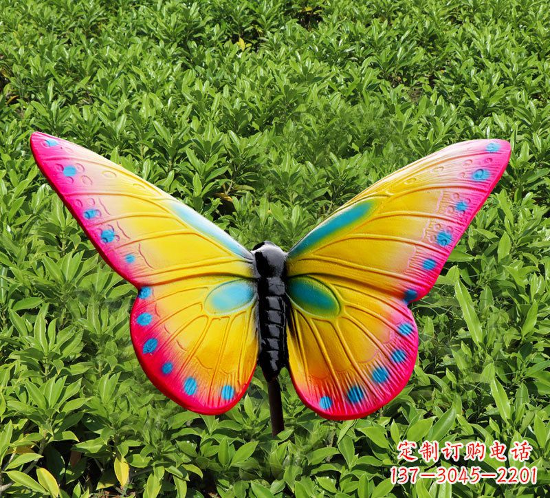 浙江玻璃钢树脂仿真蝴蝶雕塑