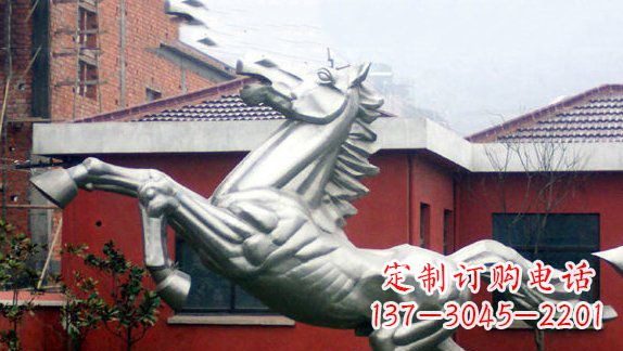 浙江不锈钢奔马雕塑 (2)