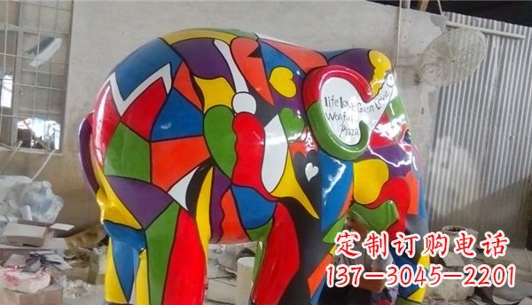 浙江不锈钢大象雕塑点缀景观的精美艺术品
