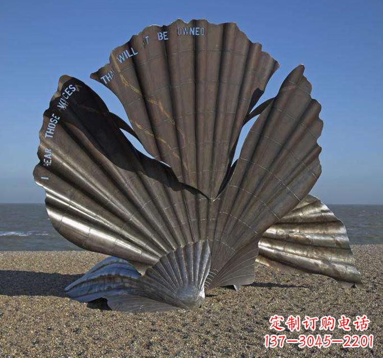 浙江不锈钢城市的扇贝雕塑——一座海洋文化的象征