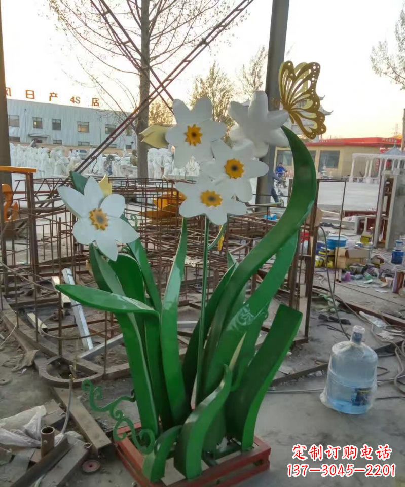 浙江不锈钢之美——紫荆花雕塑