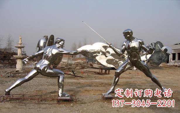 浙江不锈钢雕刻的运动员雕塑
