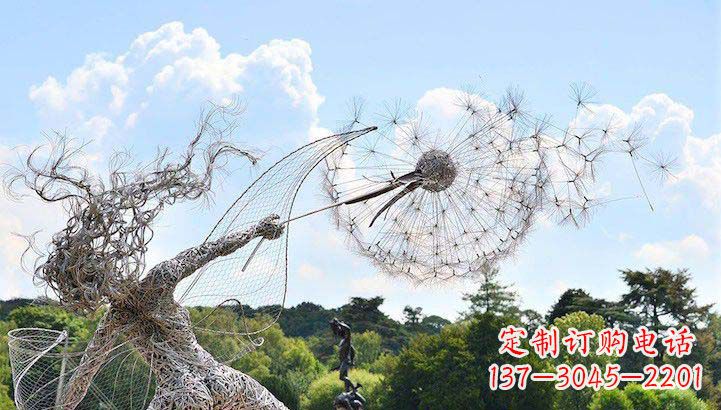 浙江不锈钢蒲公英雕塑