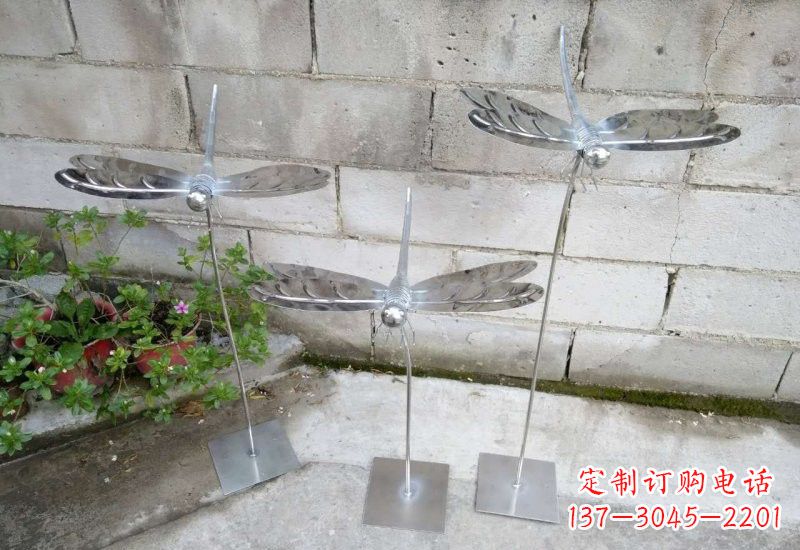 浙江动物雕塑不锈钢蜻蜓的精美镜面