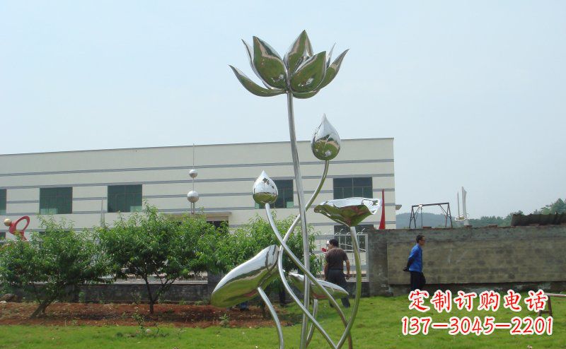 浙江不锈钢荷花雕塑