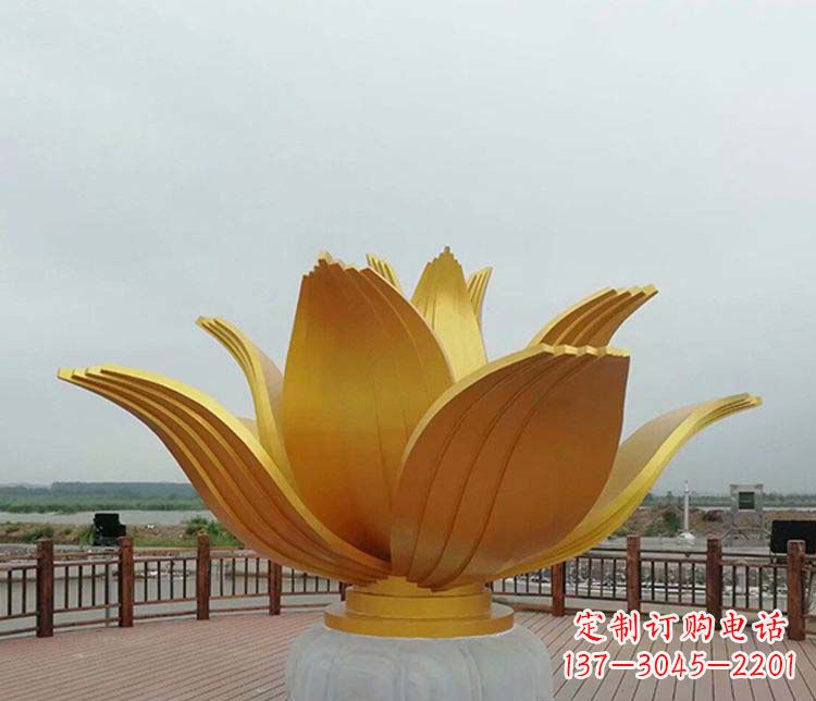 浙江不锈钢荷花绽放雕塑