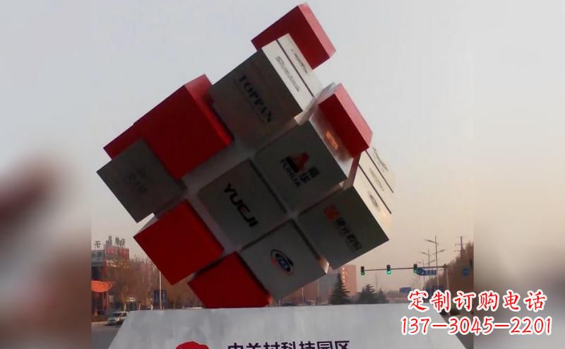 浙江不锈钢魔方雕塑艺术精灵的精彩表现