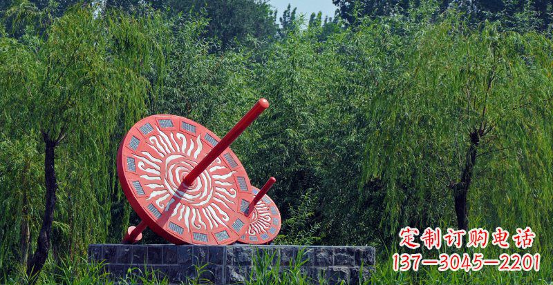 浙江不锈钢日晷校园雕塑点亮校园时光