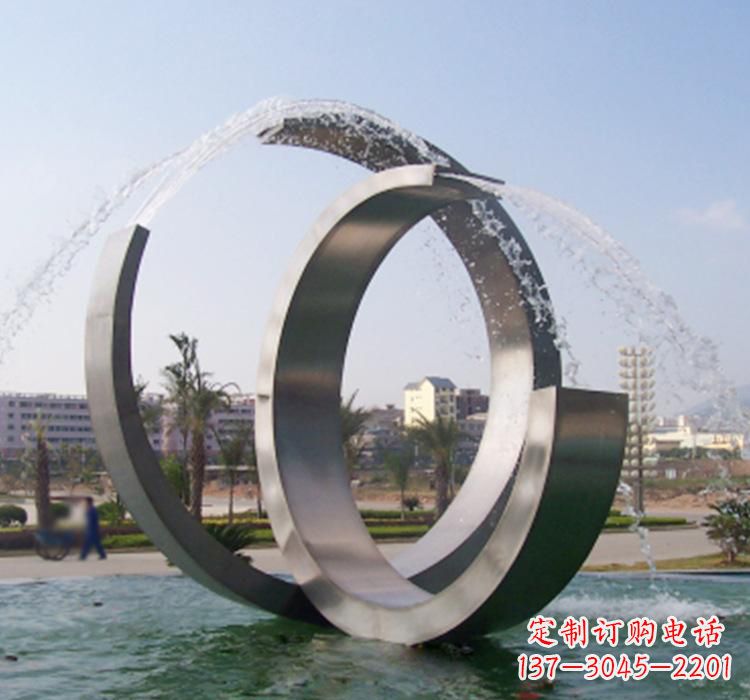 浙江不锈钢喷泉雕塑美轮美奂的水景装置