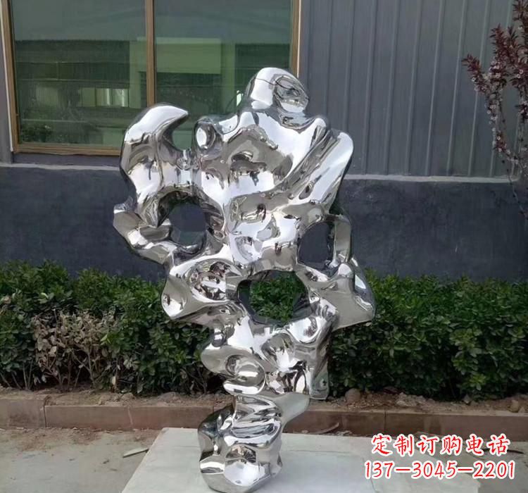 浙江不锈钢水景太湖石雕塑