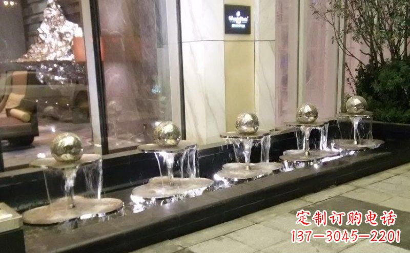 浙江不锈钢小喷泉雕塑美丽之灵