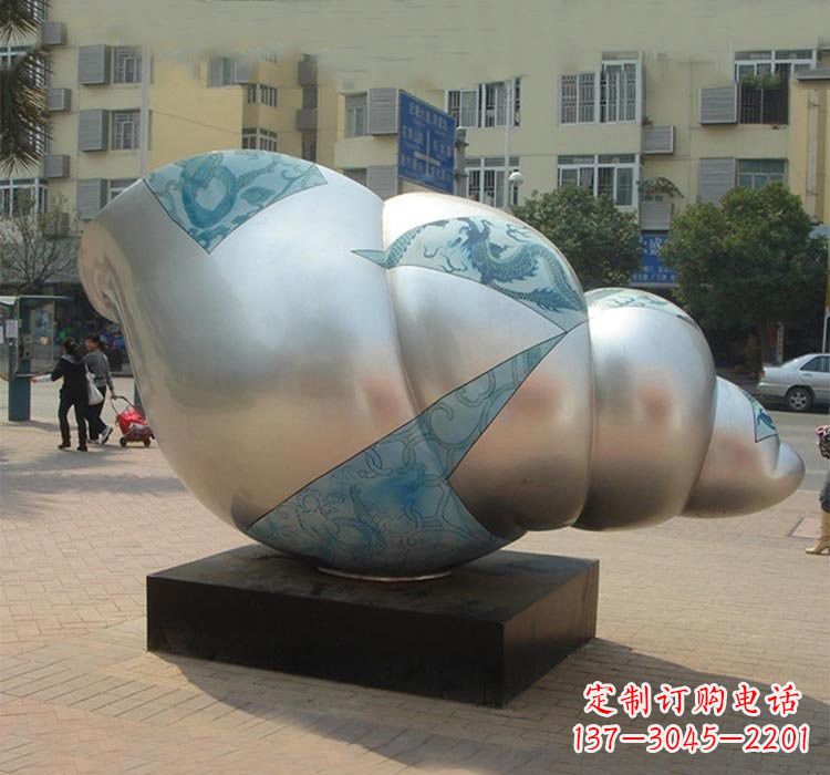 浙江不锈钢海螺雕塑——给小区增添美的魅力