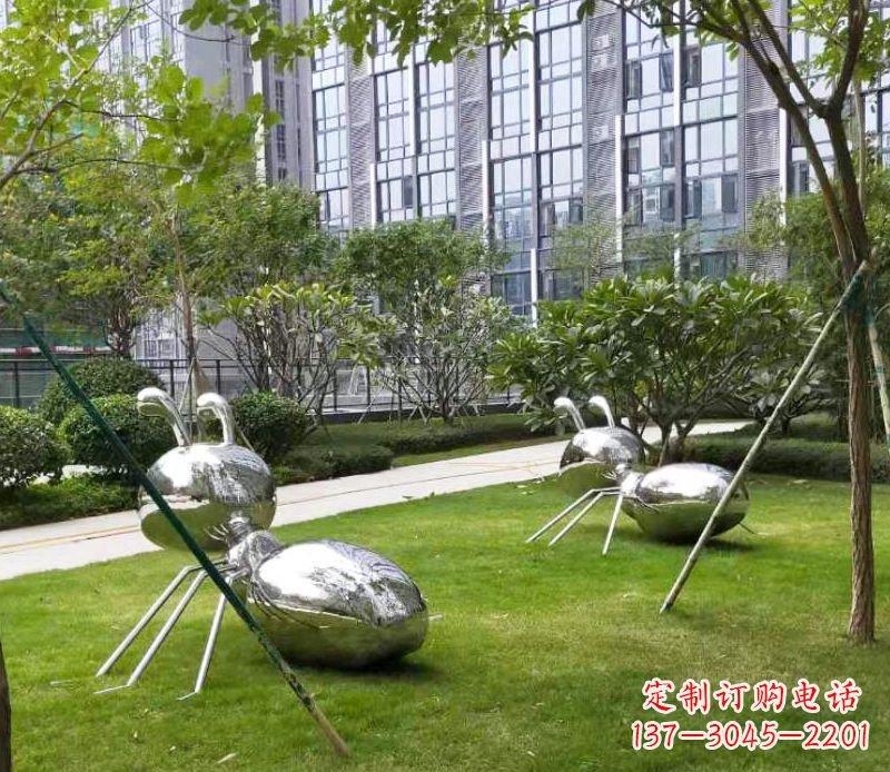 浙江不锈钢小区蚂蚁雕塑