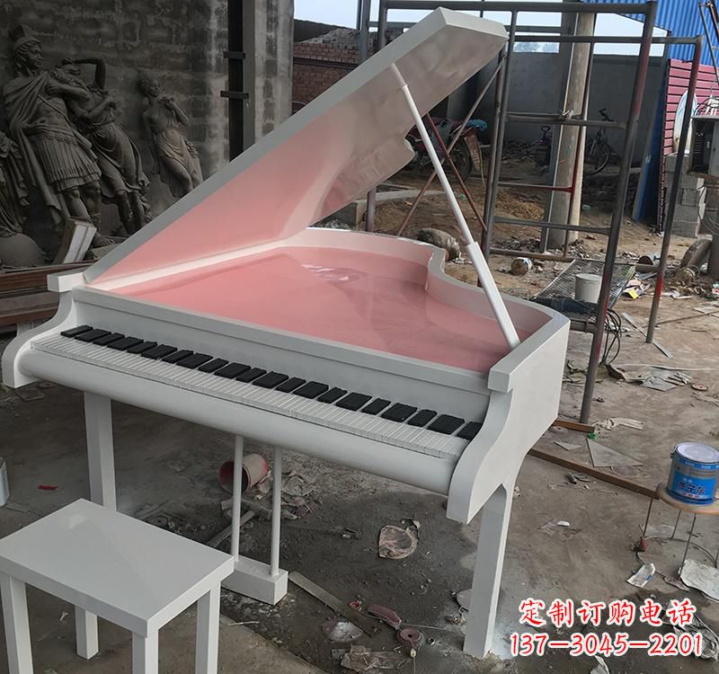 浙江不锈钢校园钢琴雕塑发出音乐的艺术