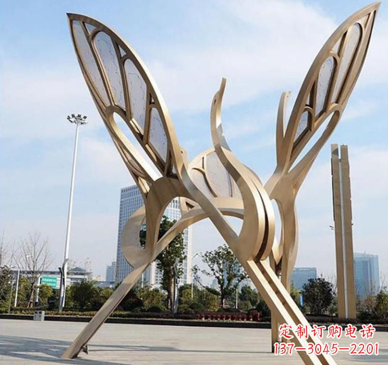 浙江不锈钢园林仙鹤雕塑传承传统艺术精髓