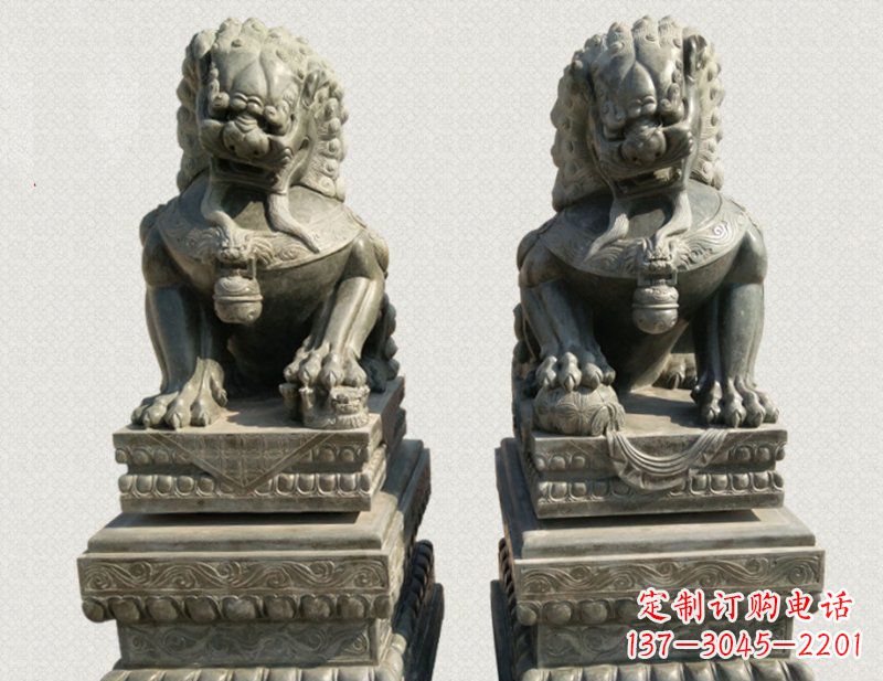 浙江狮子雕塑象征王者风范