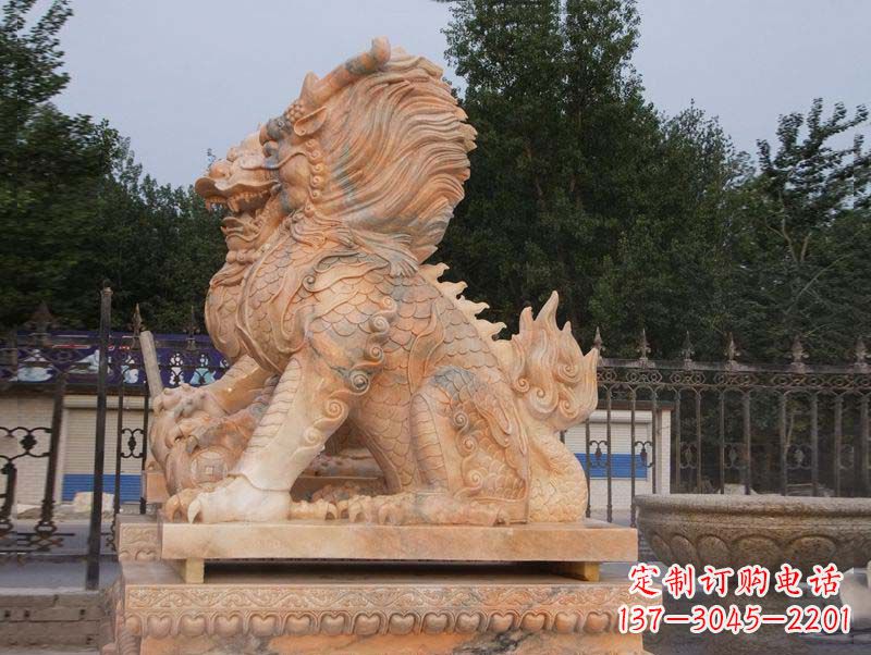 浙江麒麟门口镇宅石雕