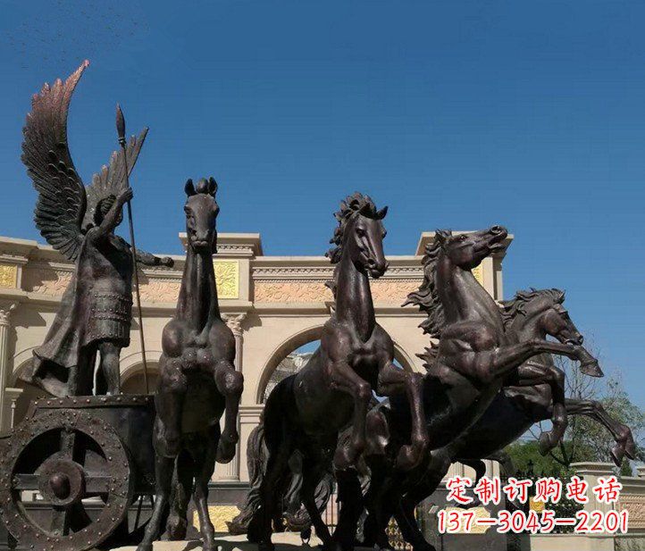 浙江城市广场战马铜雕摆件 (2)