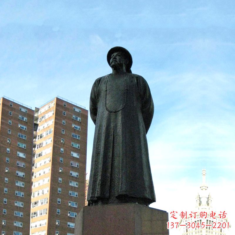 浙江城市文化名人大型林则徐铸铜雕塑