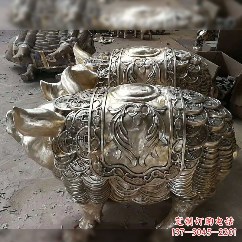 浙江纯铜铸造的招财生肖动物风水雕塑