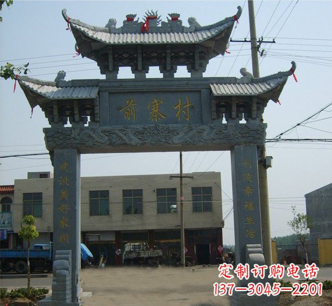 浙江“古老的牌坊雕塑——传承着中华文明的瑰宝”