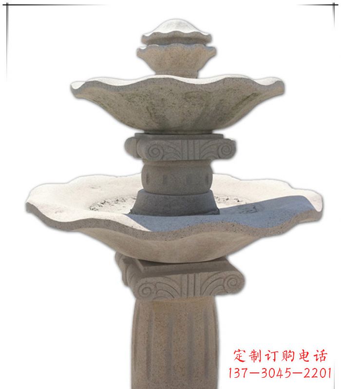 浙江大理石多层喷泉石雕 (5)