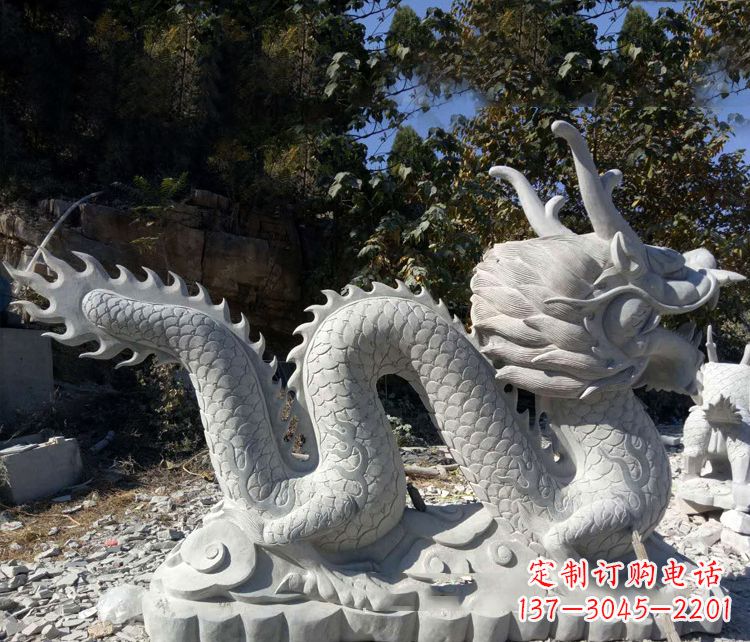浙江精美大理石龙雕塑
