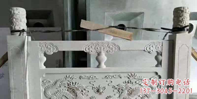 浙江大理石龙浮雕栏板雕塑