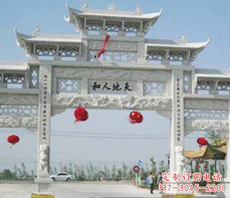 浙江牌坊石雕精美雕塑,永久传承