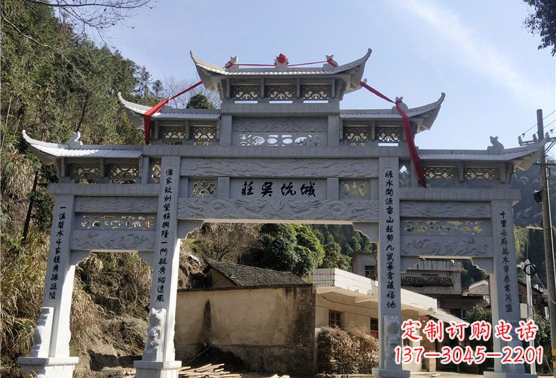 浙江大理石牌坊雕塑尊贵雕塑,永久保存
