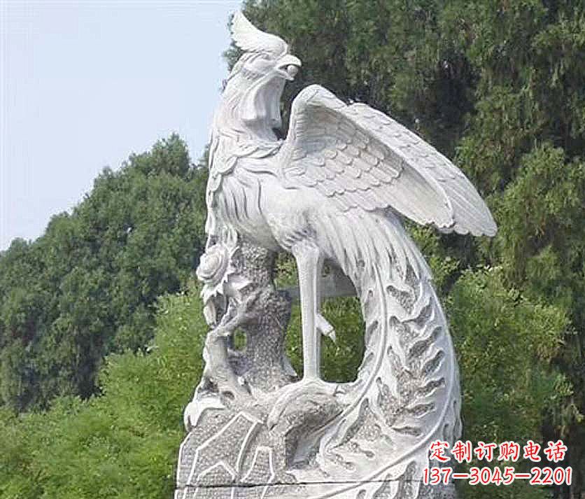 浙江大理石凤凰雕塑