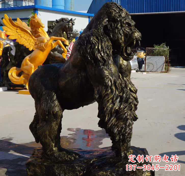 浙江大猩猩铜雕塑——匠心细节臻完美