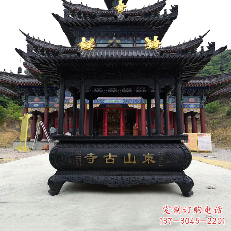 浙江大型寺庙香炉雕塑