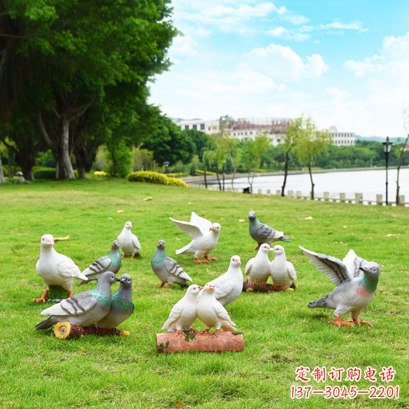 浙江大学雕塑手举和平鸽