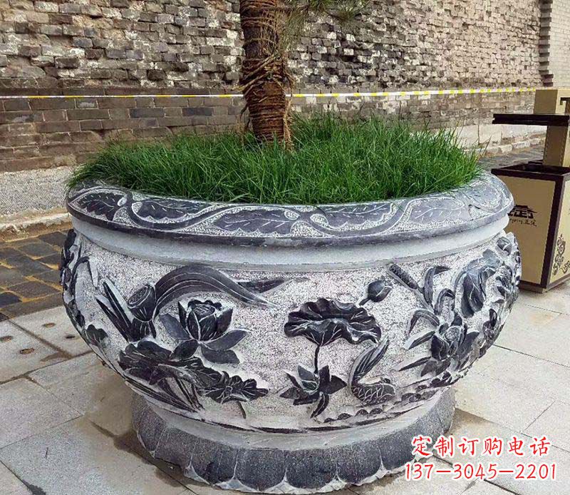 浙江精美花盆雕塑,点亮你的道路景观