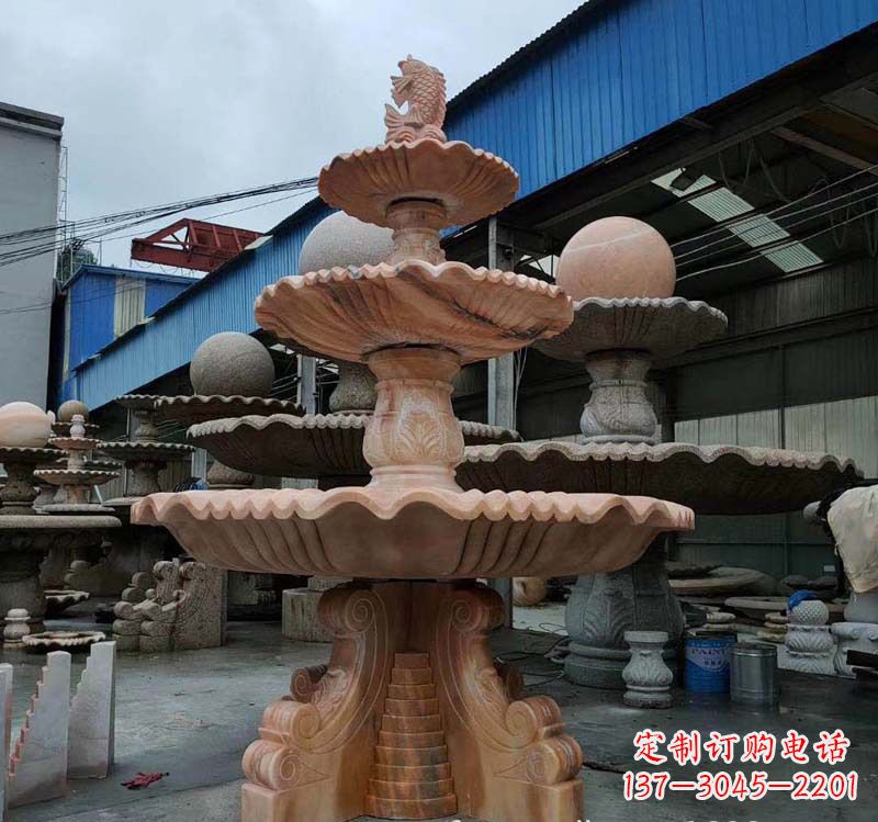 浙江跌水钵石雕喷泉