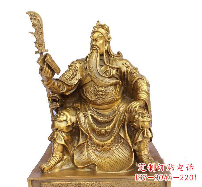 浙江精美关公铜雕