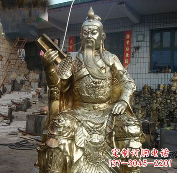 浙江关公武财神铜雕定制