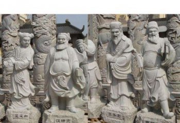 浙江大理石八仙雕塑神秘的艺术之美