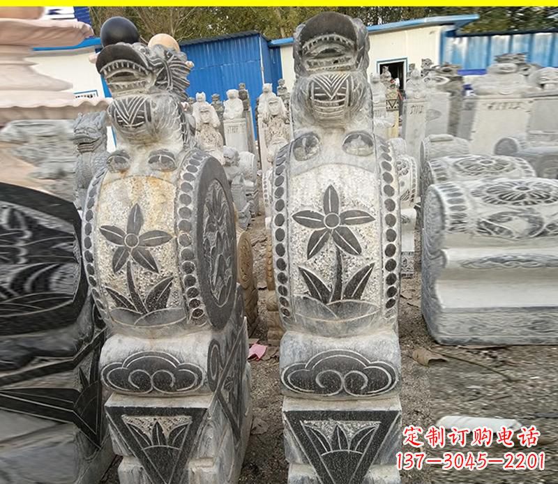 浙江仿古石门墩雕塑,传承历史文化