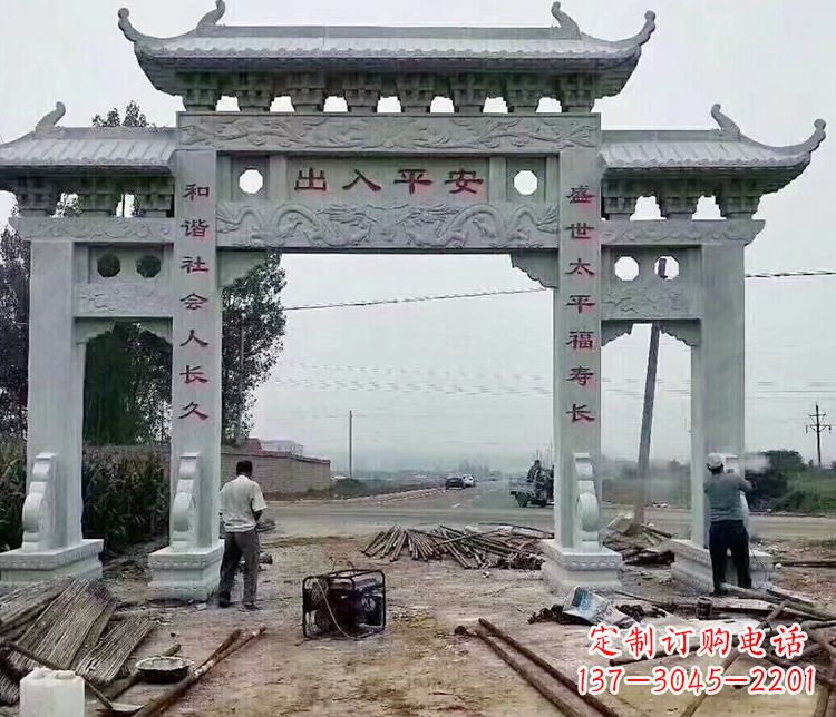 浙江仿古石牌坊石雕