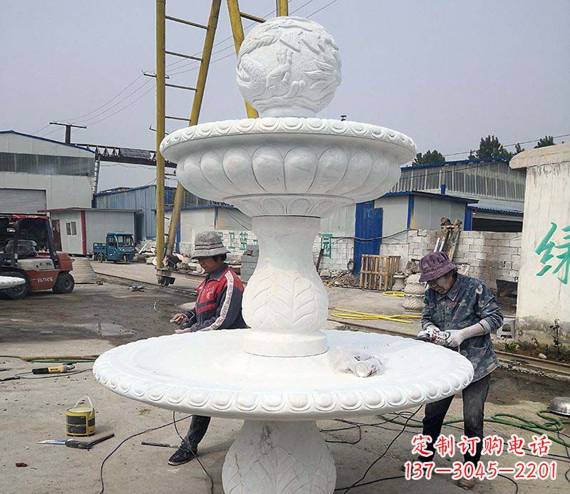 浙江风水球喷泉石雕1