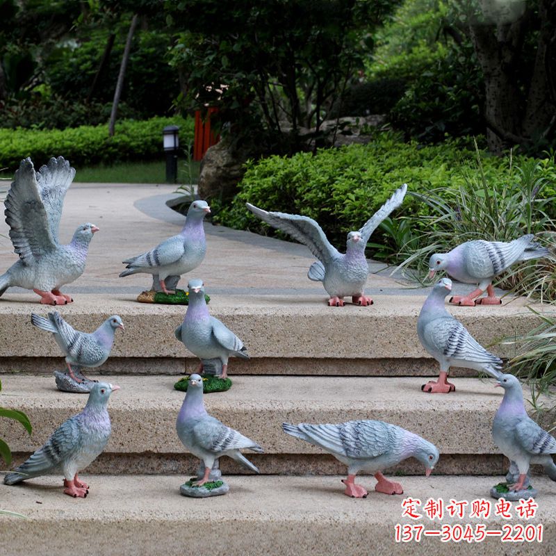 浙江鸽子兔子猴子大象雕塑