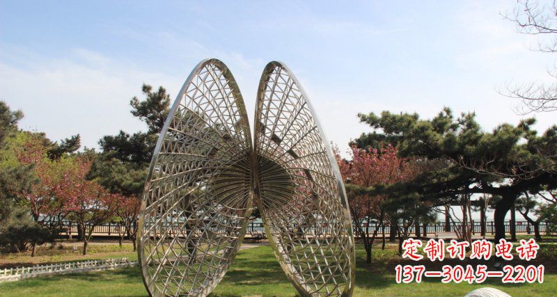 浙江做工细腻的不锈钢抽象雕刻扇贝雕塑