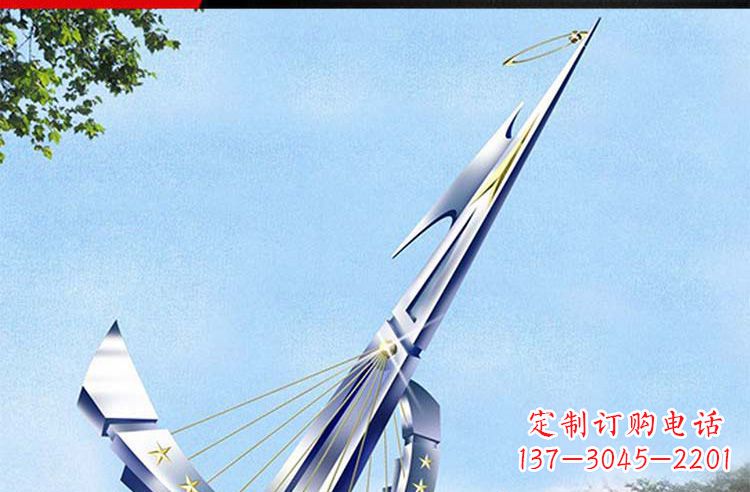 浙江古典高雅不锈钢帆船雕塑