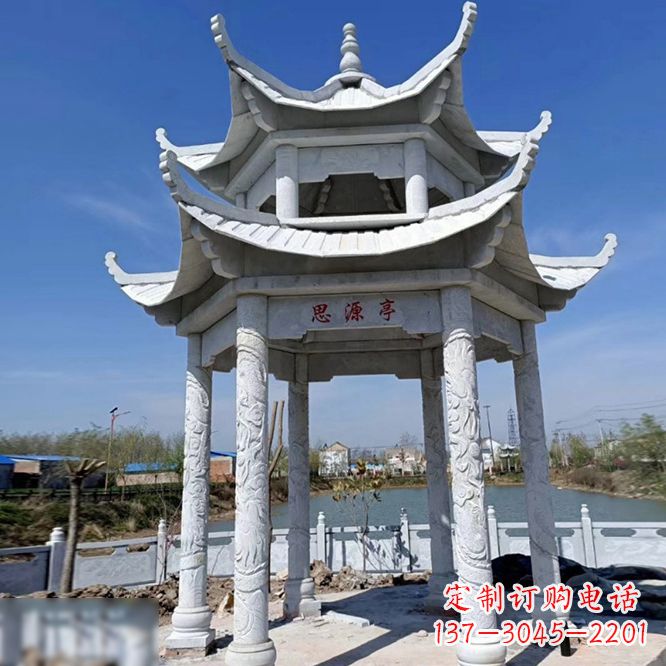 浙江公园大理石凉亭