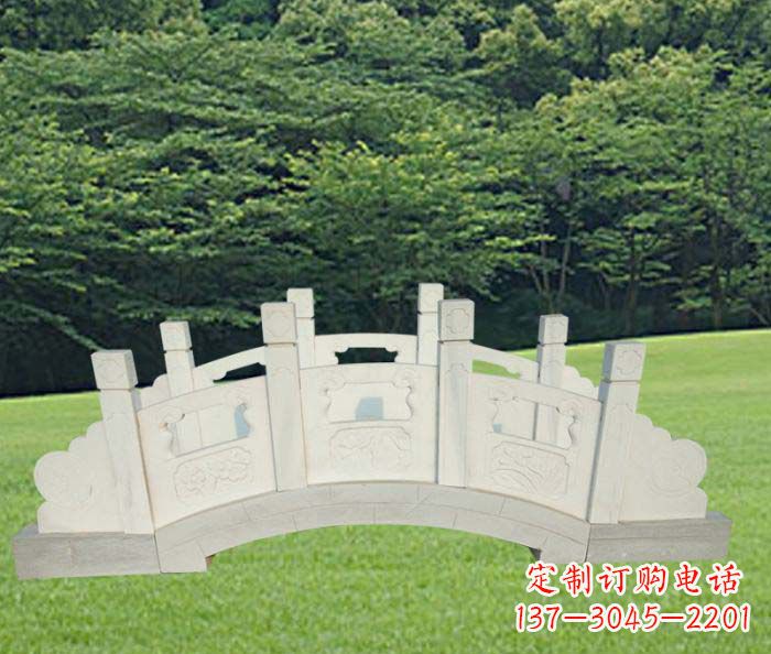 浙江手工精美汉白玉石拱桥雕塑